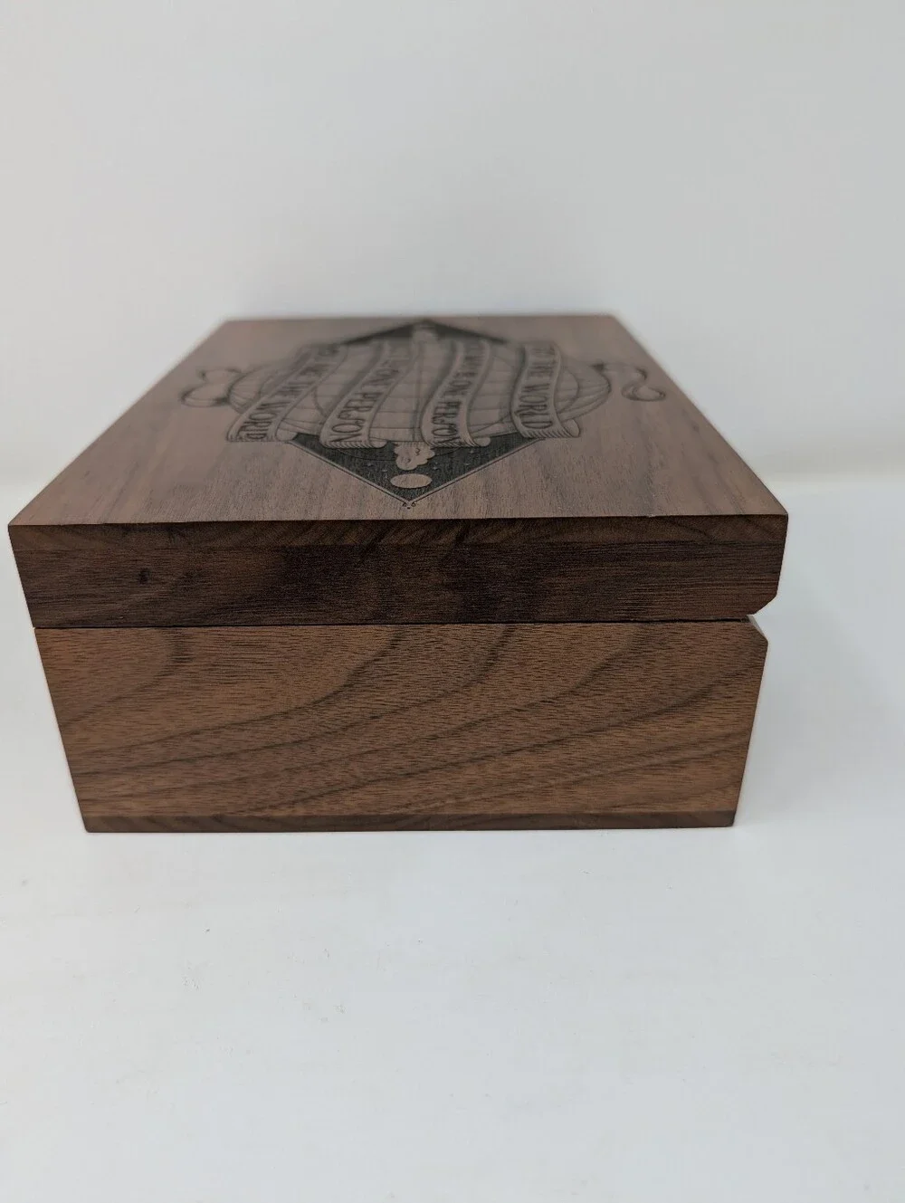 You Are The World Wood Keepsake Box, Walnut